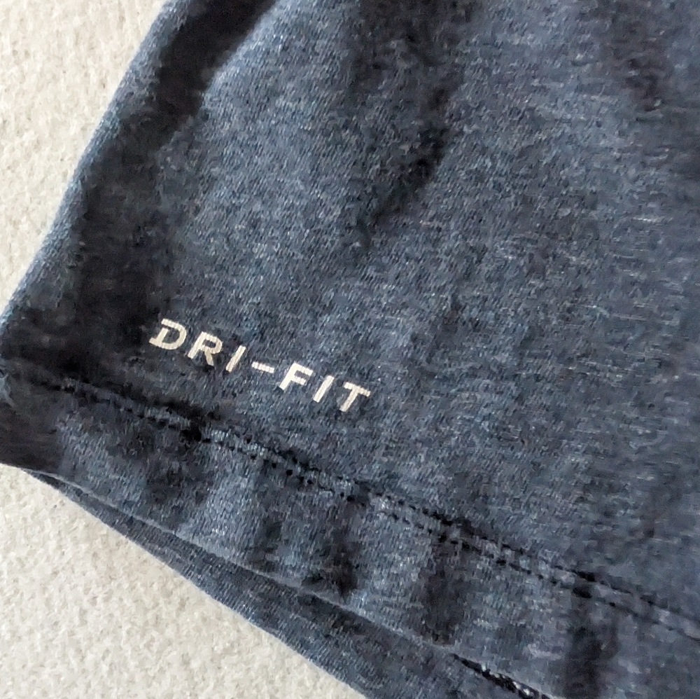 Nike Men's Dri-FIT Heathered Blue Training T-Shirt Short Sleeve Sz L Activewear image 5